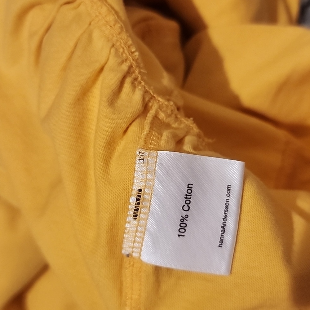 Hanna Andersson Yellow Three Tier Ruffle Skirt With Shorts Skort 140 - Picture 9 of 11